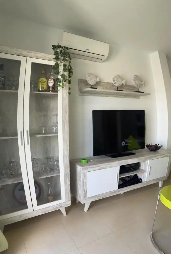 Wohnzimmer von Dachboden zum Verkauf in Pulpí mit Klimaanlage, Heizung und Privatgarten
