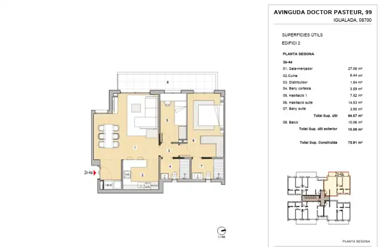 Piso de obra nueva con terraza en venta en Avinguda del Doctor Pasteur 99, imagen 13