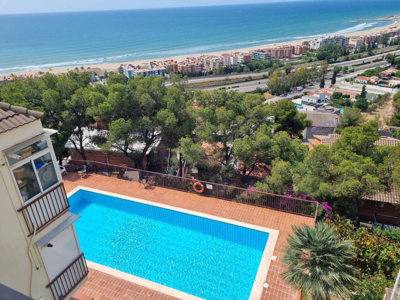 Swimming pool of Flat for sale in Sitges  with Heating, Parquet flooring and Storage room