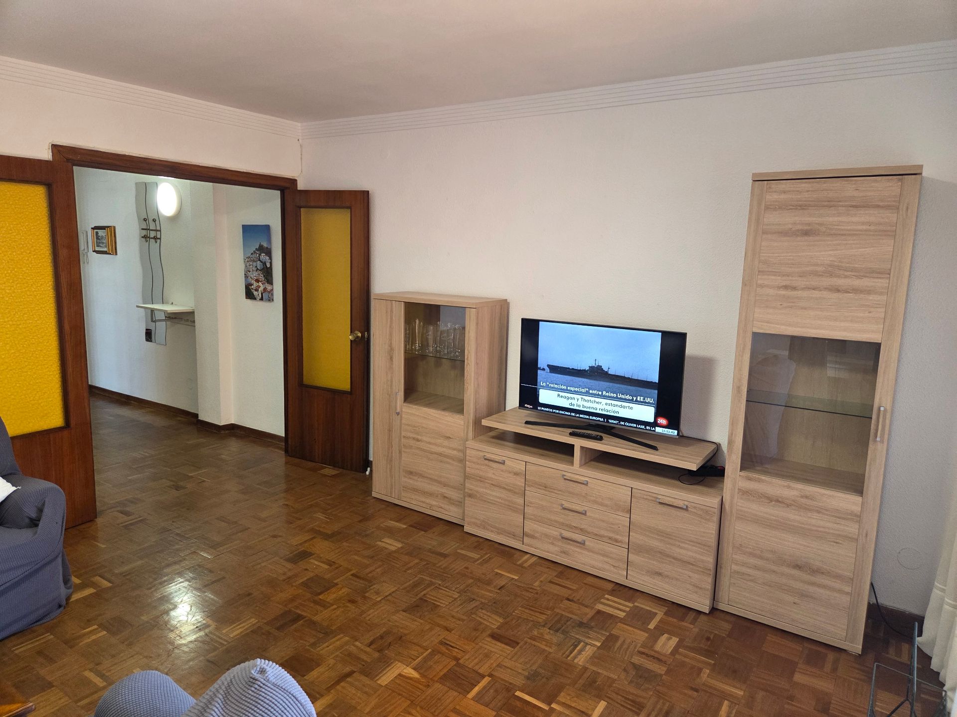 Sala d'estar de Pis de lloguer en Málaga Capital amb Aire condicionat, Terrassa i Moblat