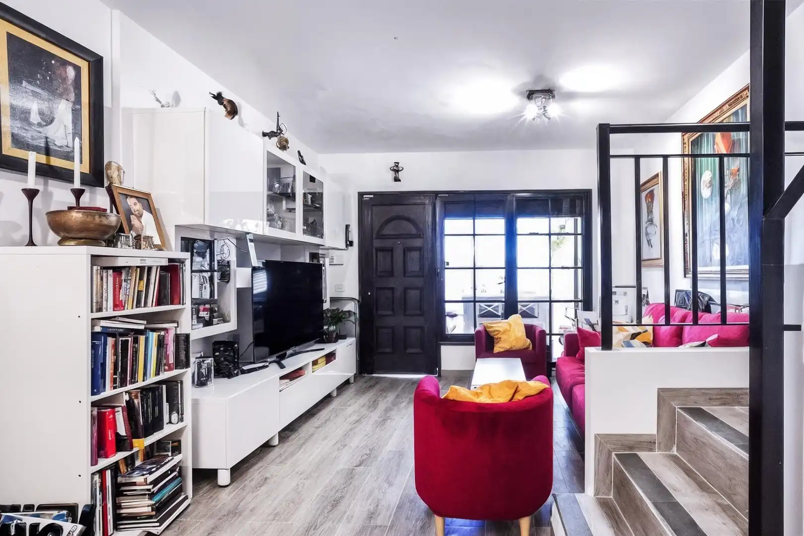 Sala de estar de Casa adosada en venta en El Rosario con Aire acondicionado, Jardín privado y Terraza
