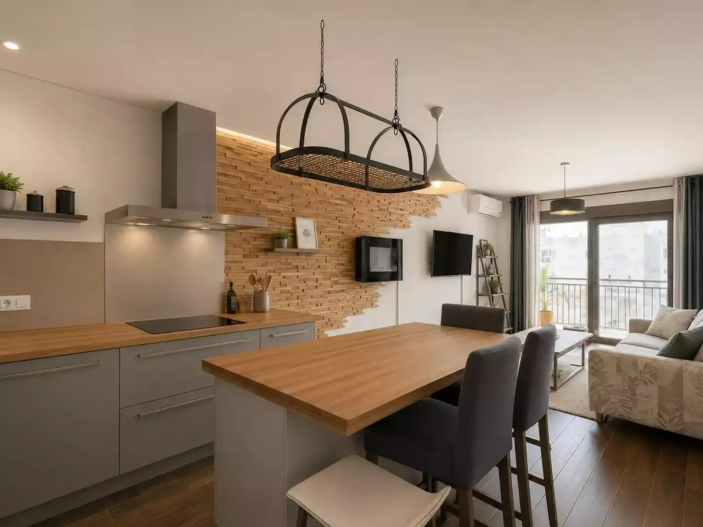 Cocina de Apartamento en venta en Empuriabrava con Aire acondicionado, Trastero y Amueblado