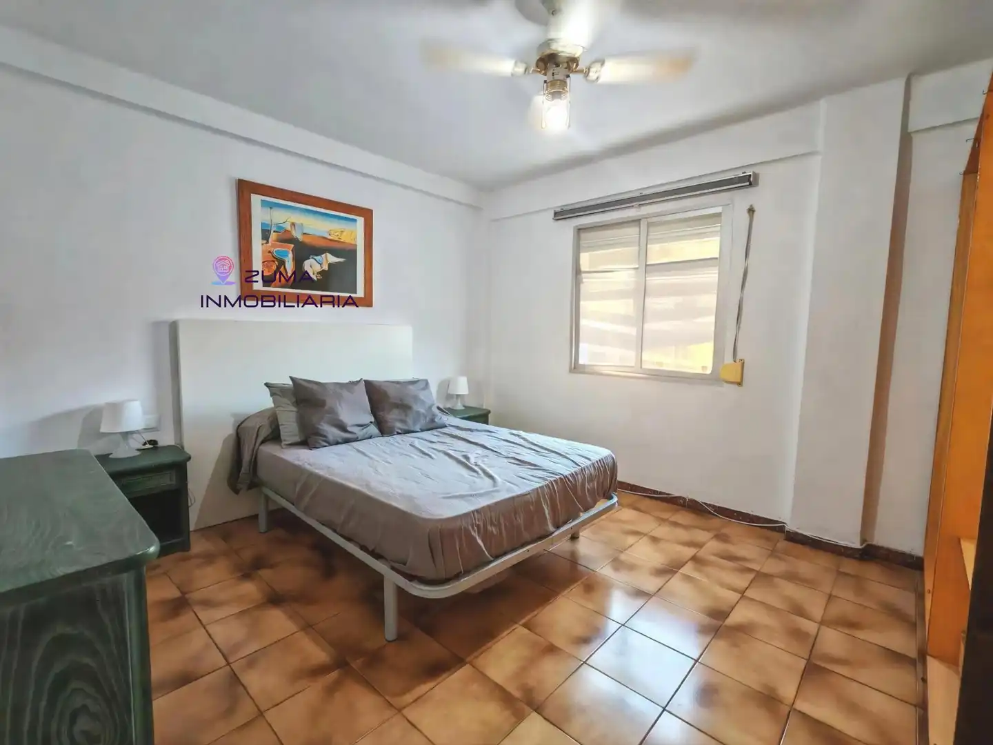 Bedroom of Flat for rent in Málaga  with Air Conditioner, Terrace and Furnished