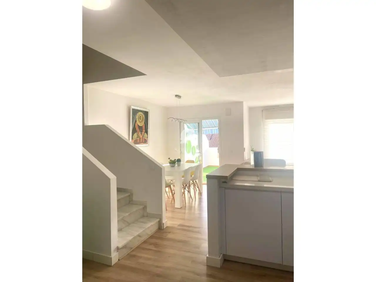 Esszimmer von Einfamilien-Reihenhaus zur Miete in Vélez-Málaga mit Klimaanlage, Terrasse und Möbliert