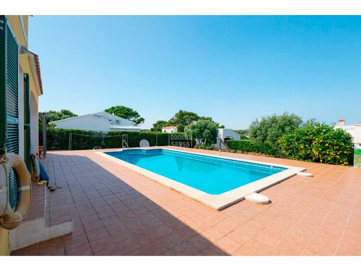 Piscina de Casa o xalet en venda en Maó amb Jardí privat, Terrassa i Piscina