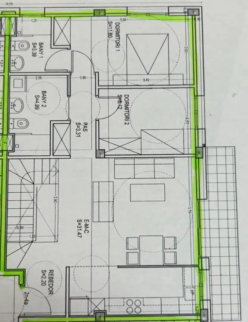Dúplex con terraza en venta en Passeig de la Fonteta 4