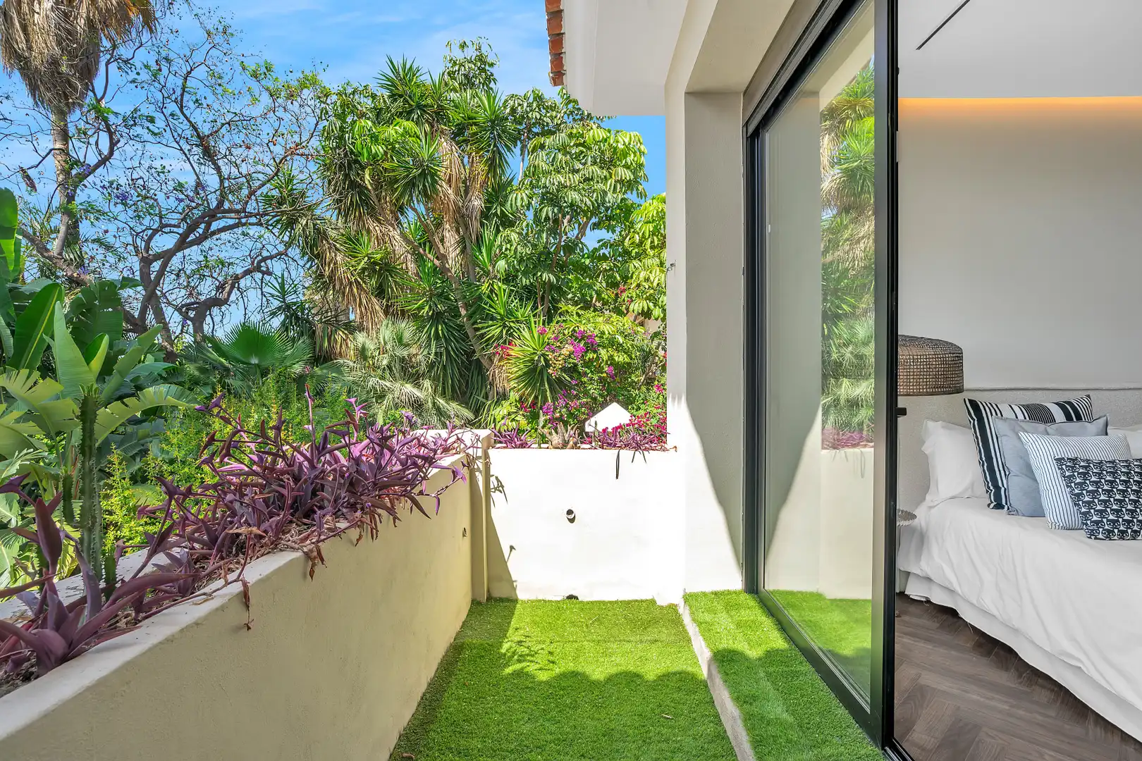Terrassa de Casa o xalet de lloguer en Marbella amb Aire condicionat, Jardí privat i Terrassa