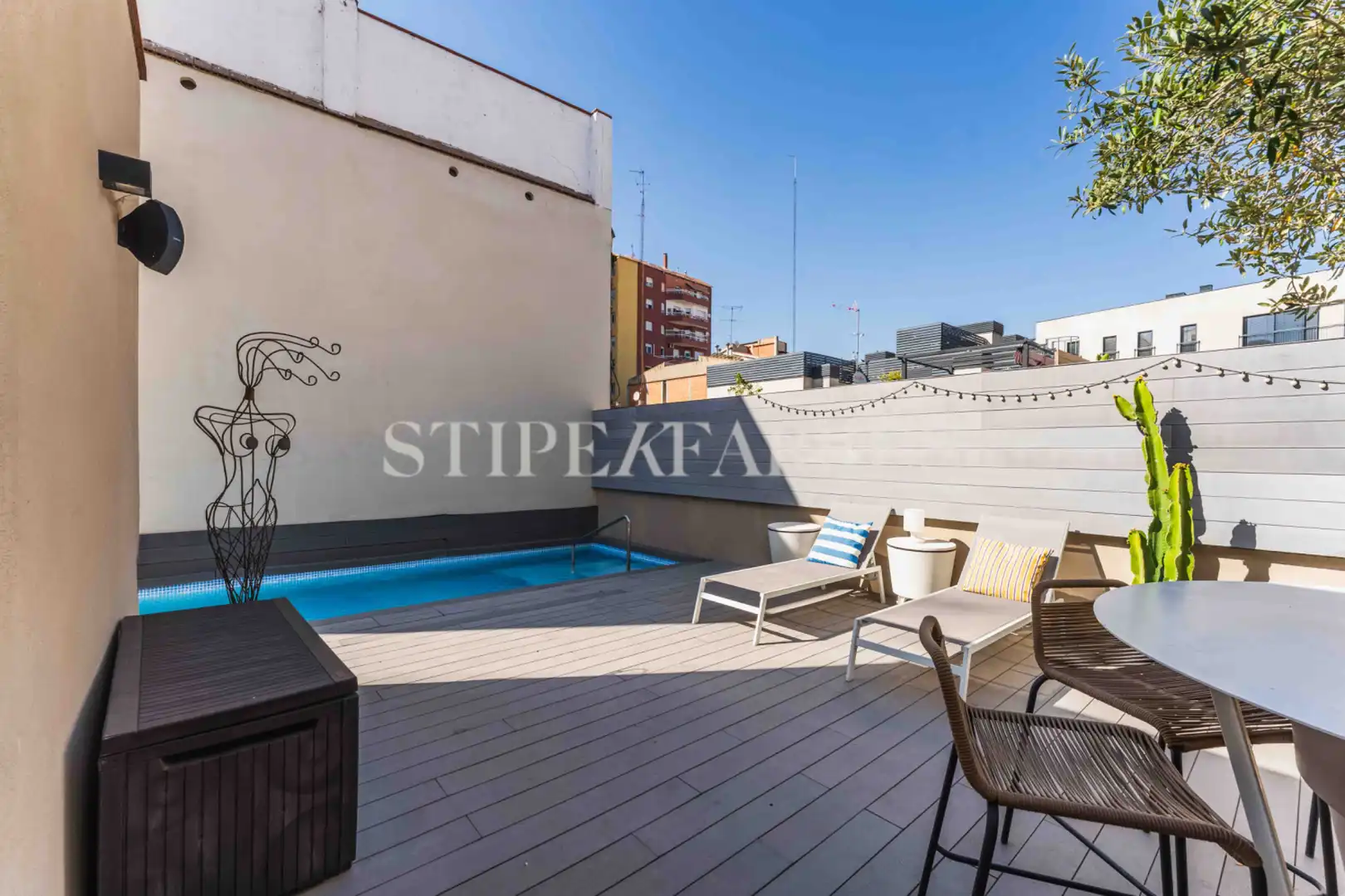 Terraza de Casa adosada en venta en Barcelona con Aire acondicionado, Calefacción y Jardín privado