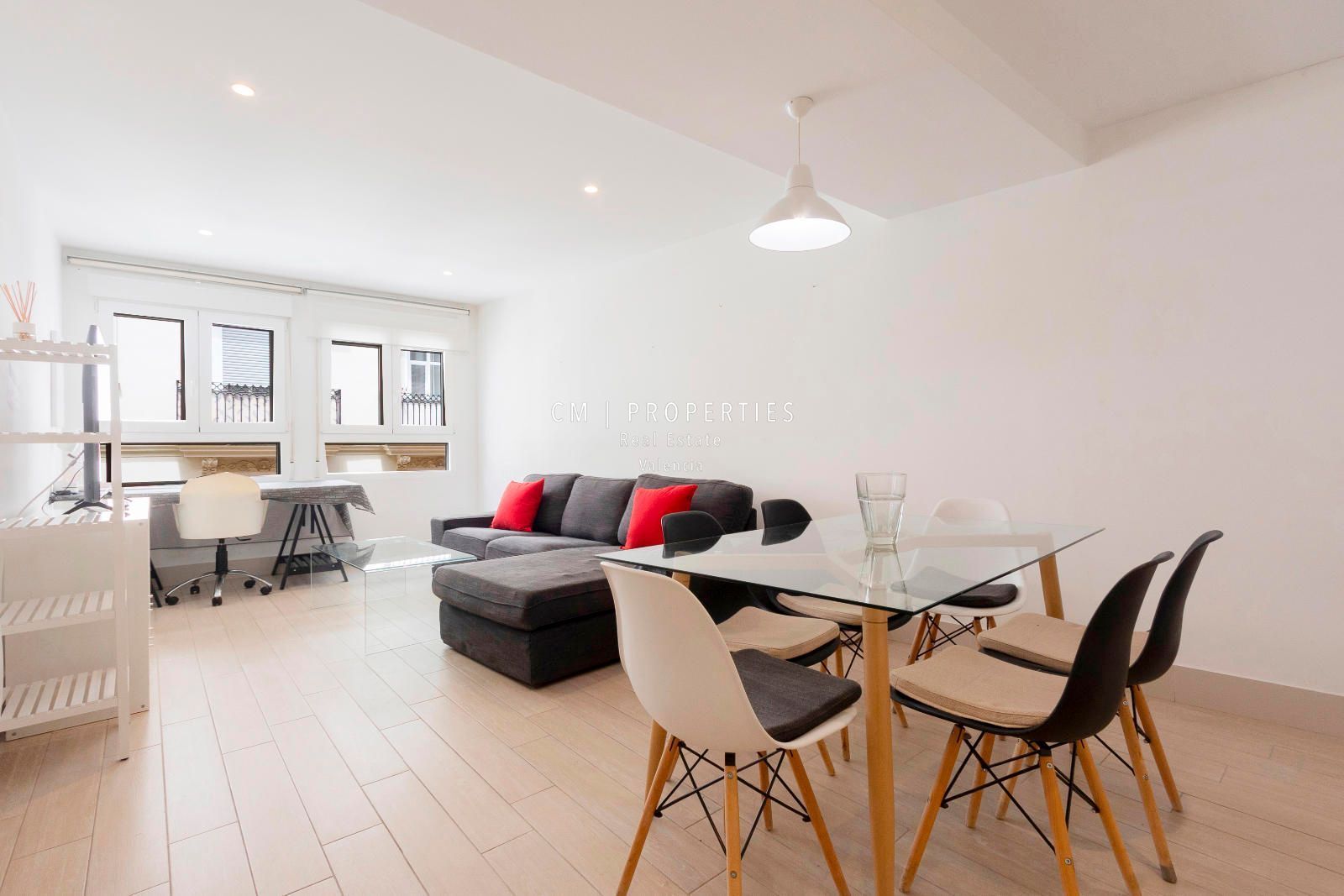 Living room of Flat to rent in  Valencia Capital  with Air Conditioner, Heating and Furnished