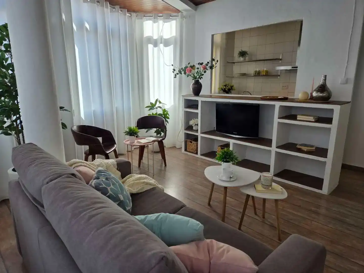Sala d'estar de Pis de lloguer en Vinaròs amb Balcó