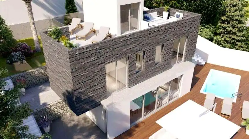 Vista exterior de Casa o chalet en venta en Málaga con Aire acondicionado, Jardín privado y Terraza
