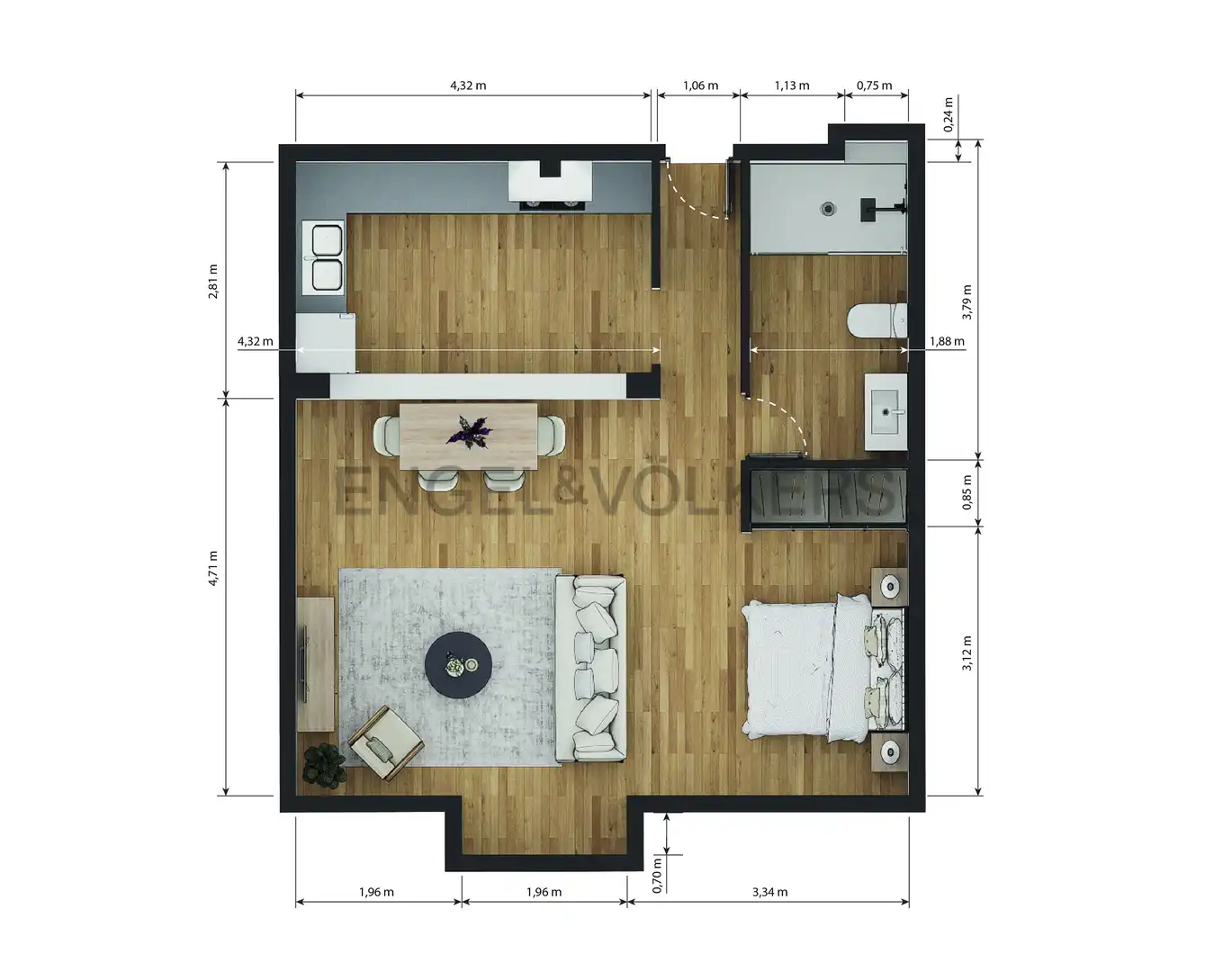 Bedroom of Apartments for rent in Madrid  with Air Conditioner, Heating and Terrace