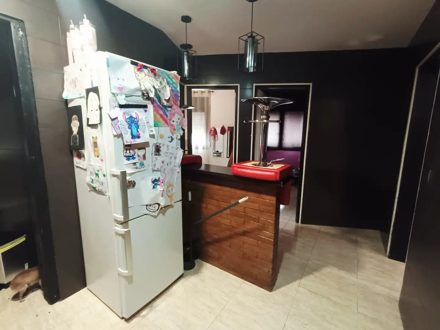 Küche von Wohnung zum Verkauf in Vilanova del Camí mit Abstellraum, Möbliert und Balkon
