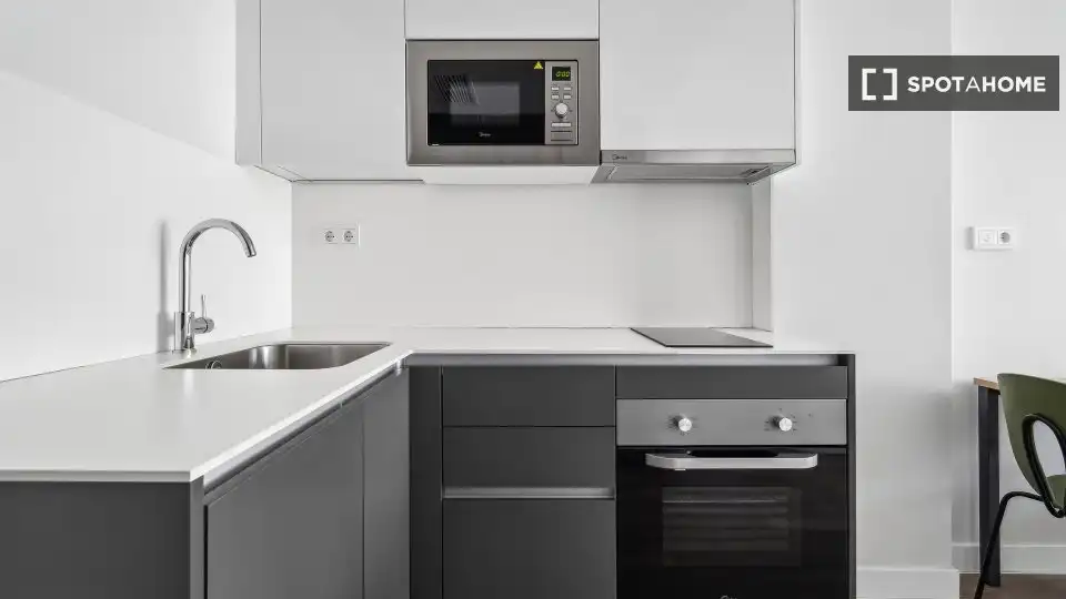 Kitchen of Flat for rent in Madrid  with Air Conditioner, Heating and Furnished