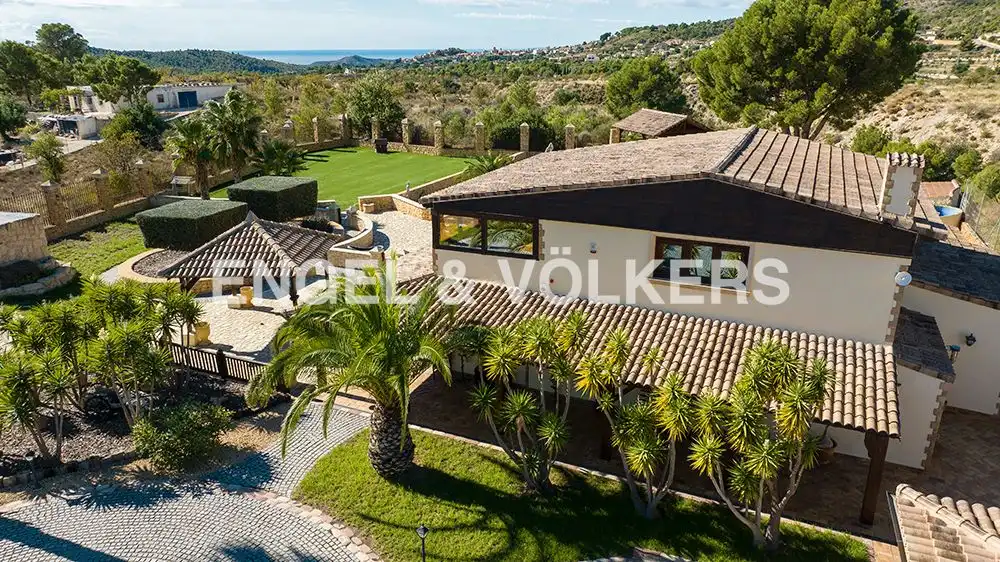 Exterior view of Houses for sale in Aigües  with Air Conditioner, Private garden and Terrace