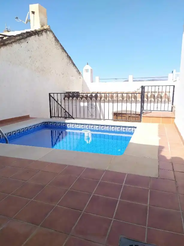 Swimming pool of Houses for sale in Nerja  with Heating, Terrace and Storage room