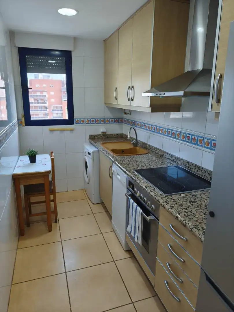 Küche von Wohnung zur Miete in La Pobla de Farnals mit Möbliert, Balkon und Gemeinschaftspool