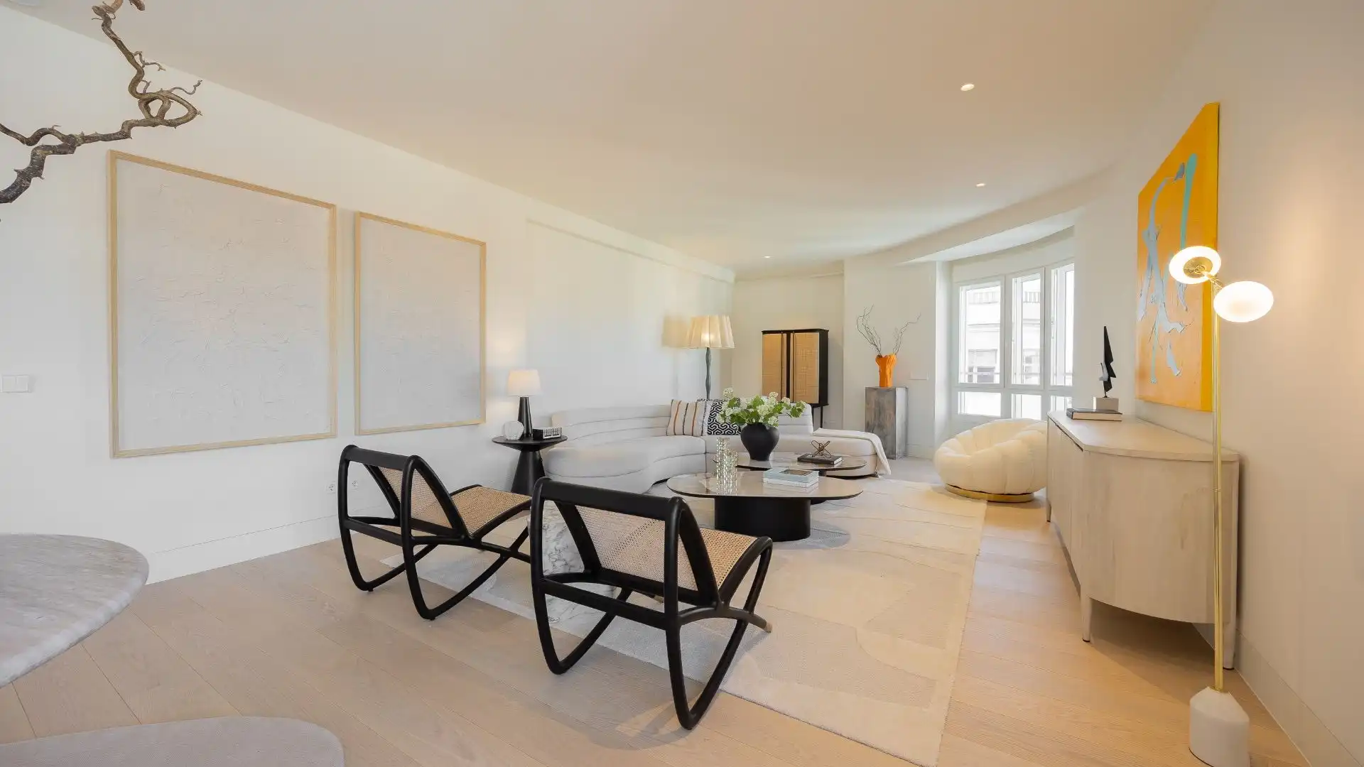 Sala de estar de Ático en venta en  Madrid Capital con Calefacción y Terraza