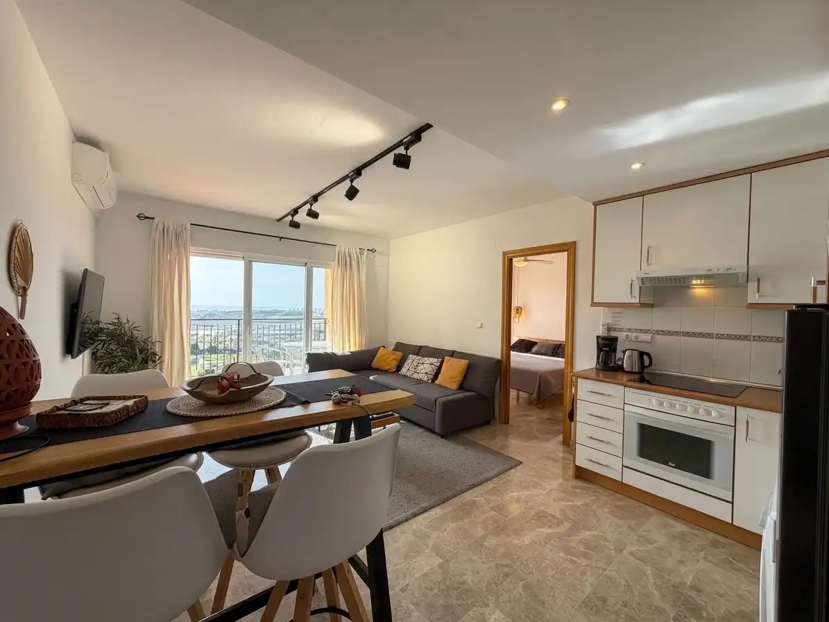 Sala de estar de Apartamento de alquiler en Mutxamel con Aire acondicionado, Amueblado y Lavadora