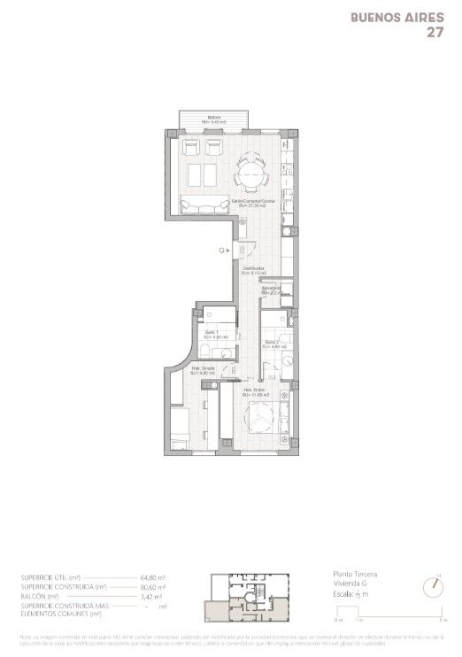 Flat for sale in  Valencia Capital  with Heating, Parquet flooring and Balcony