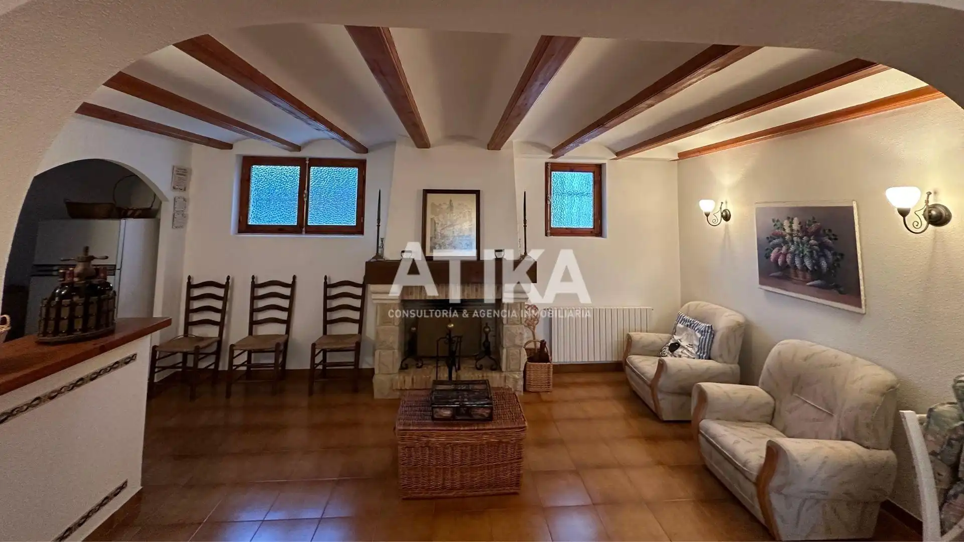 Sala d'estar de Casa o xalet en venda en Ontinyent amb Aire condicionat, Calefacció i Jardí privat