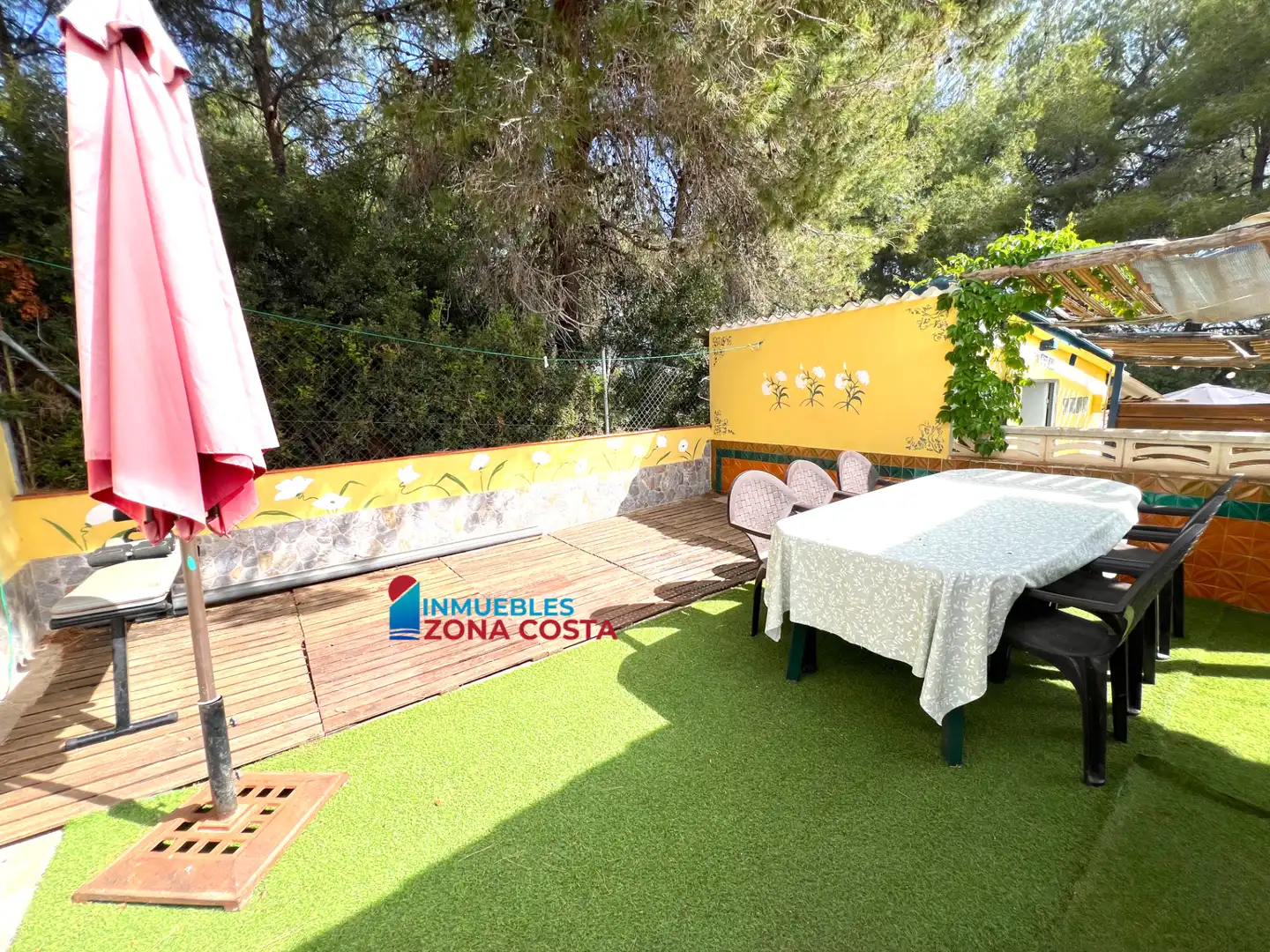 Terraza de Finca rústica en venta en Vilamarxant con Aire acondicionado, Jardín privado y Terraza