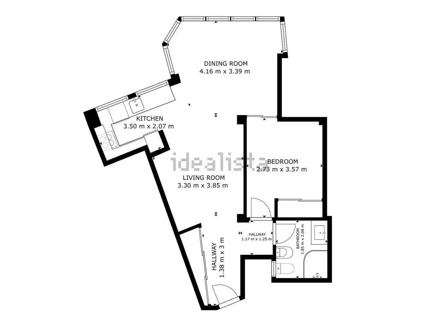 Apartments for rent in Benidorm  with Air Conditioner, Heating and Private garden