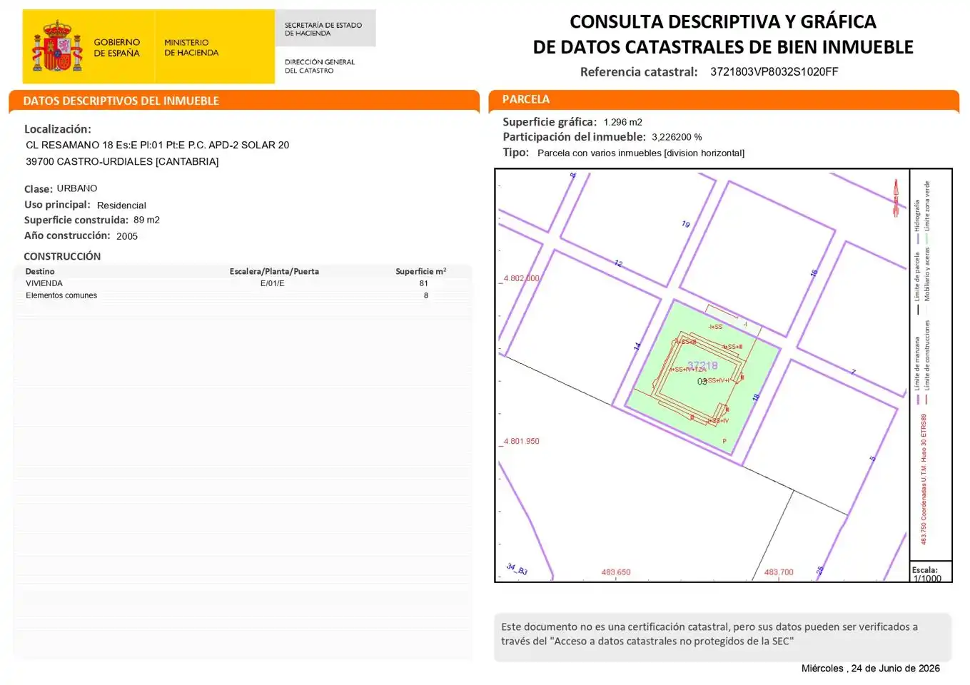 Piso en venta en De Resamano, 18, Cotolino