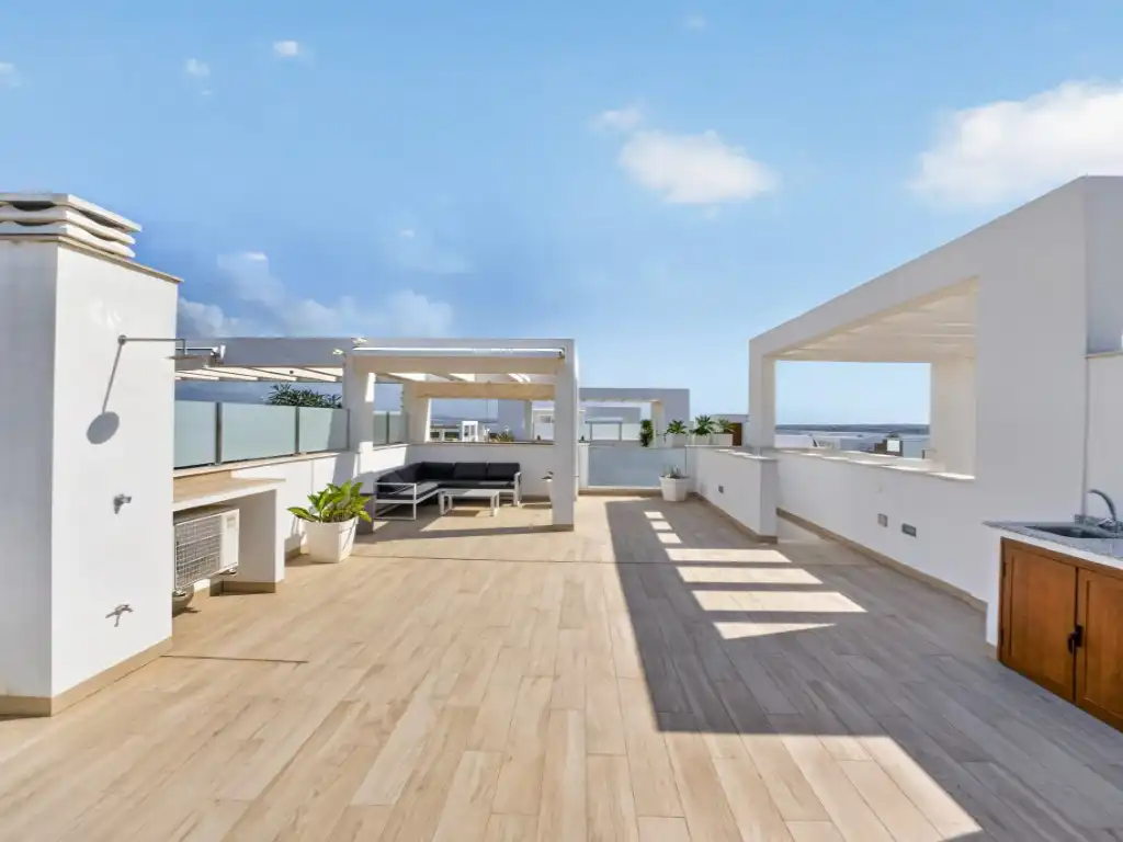 Terrace of Attic for sale in Torrevieja  with Air Conditioner, Heating and Furnished