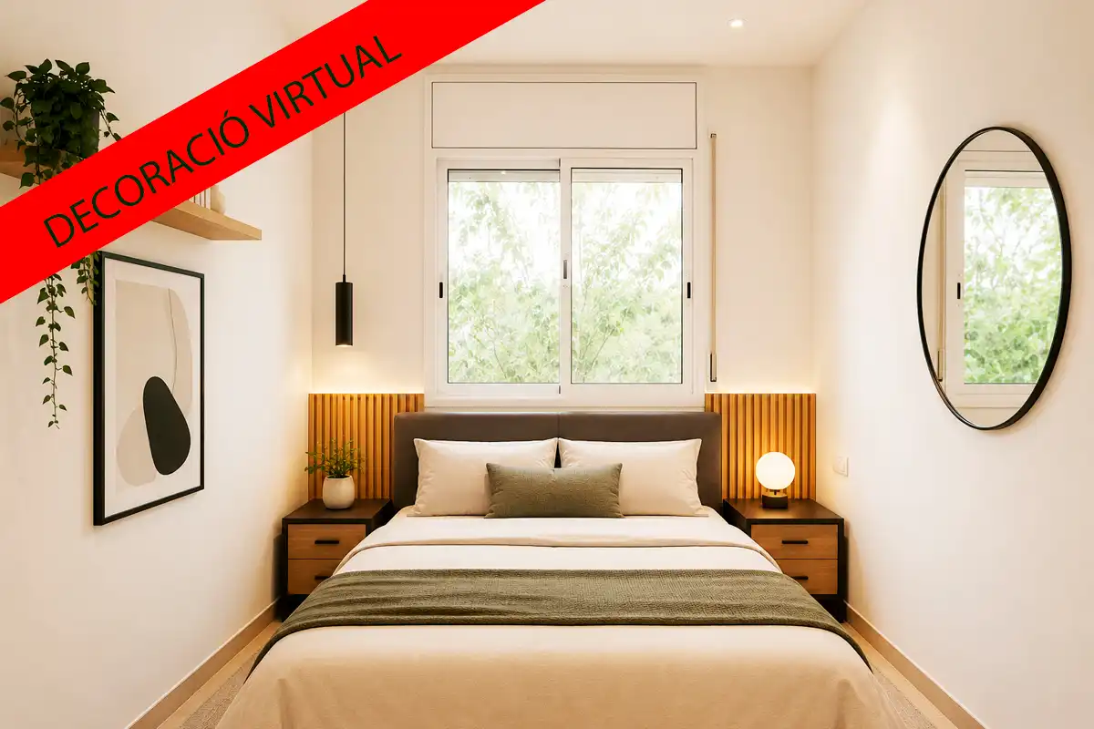 Schlafzimmer von Wohnung zum Verkauf in Subirats mit Heizung, Möbliert und Ofen