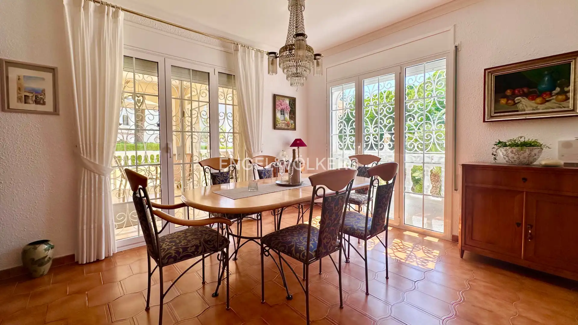 Comedor de Casa o chalet en venta en Mont-roig del Camp con Aire acondicionado, Calefacción y Jardín privado
