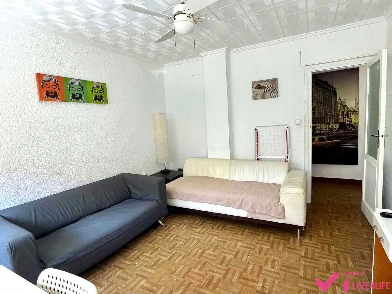 Sala de estar de Piso de alquiler en Valencia con Jardín privado y Amueblado