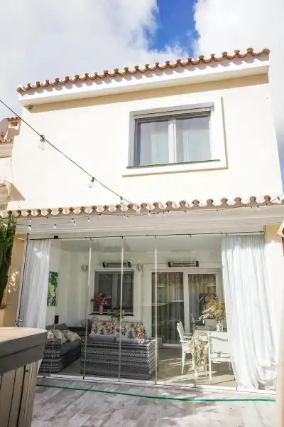 Terrace of Detached homes for sale in Benalmádena  with Air Conditioner, Terrace and Swimming Pool
