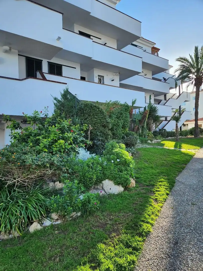 Garten von Wohnung zur Miete in Sitges mit Klimaanlage, Privatgarten und Terrasse