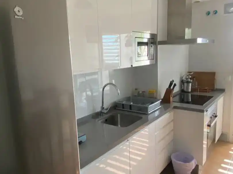 Küche von Wohnung zur Miete in Sevilla mit Klimaanlage, Parkett und Möbliert