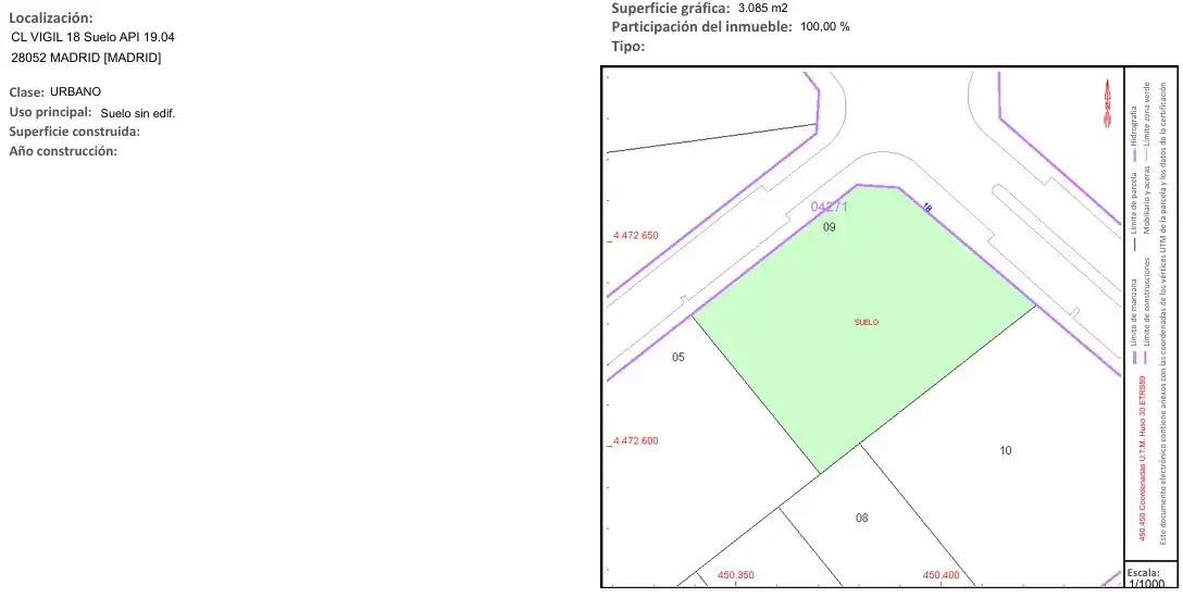 Terreno industrial en venta en Madrid