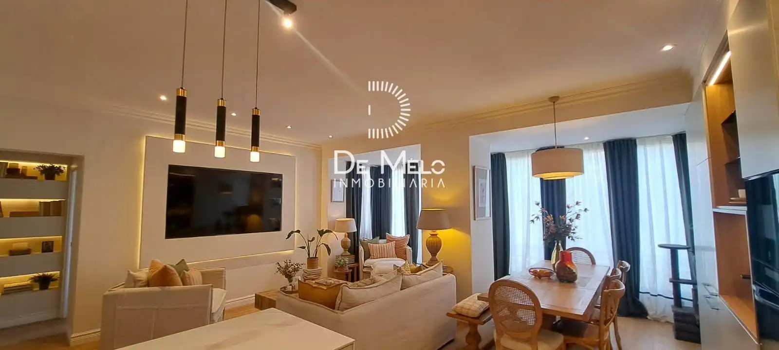 Esszimmer von Wohnung zum Verkauf in Barcelona mit Klimaanlage, Heizung und Parkett