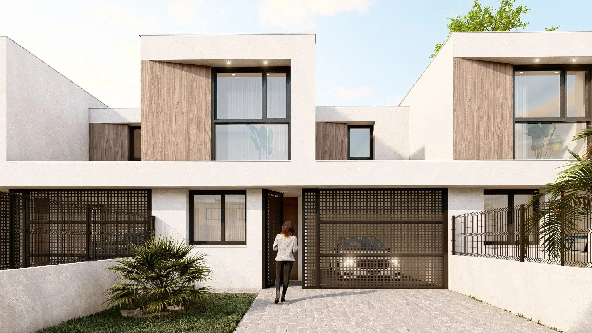 Exterior view of Detached homes for sale in Villalobón  with Private garden