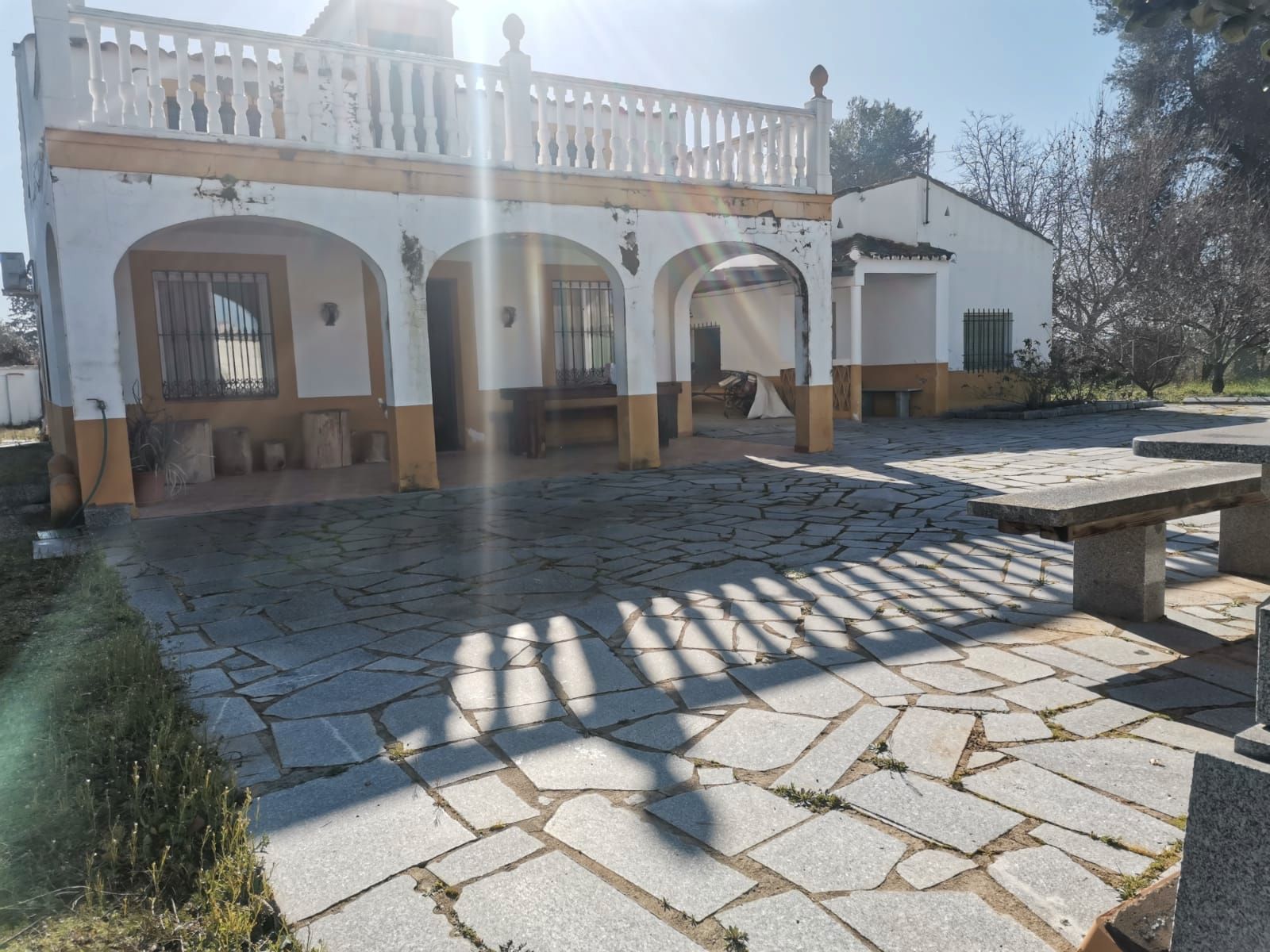 Exterior view of House or chalet for sale in Villanueva de la Serena  with Air Conditioner, Private garden and Terrace