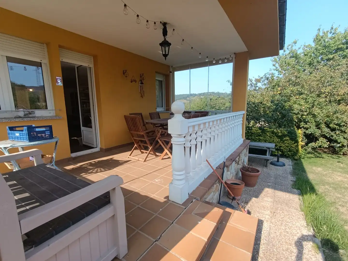 Terraza de Casa o chalet en venta en Gijón  con Calefacción, Jardín privado y Parquet