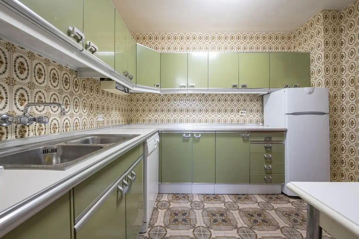 Cocina de Piso en venta en Madrid con Calefacción, Jardín privado y Terraza