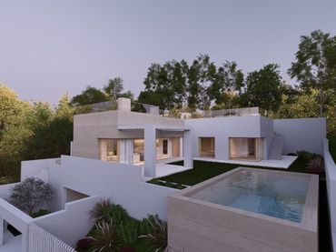 Xalet amb piscina en venda a Estepona Pueblo