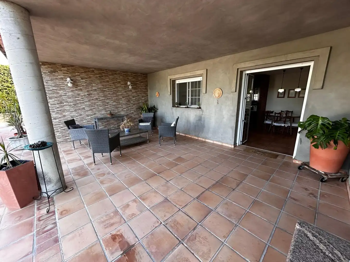 Terraza de Casa o chalet en venta en La Font d'en Carròs con Aire acondicionado, Calefacción y Jardín privado
