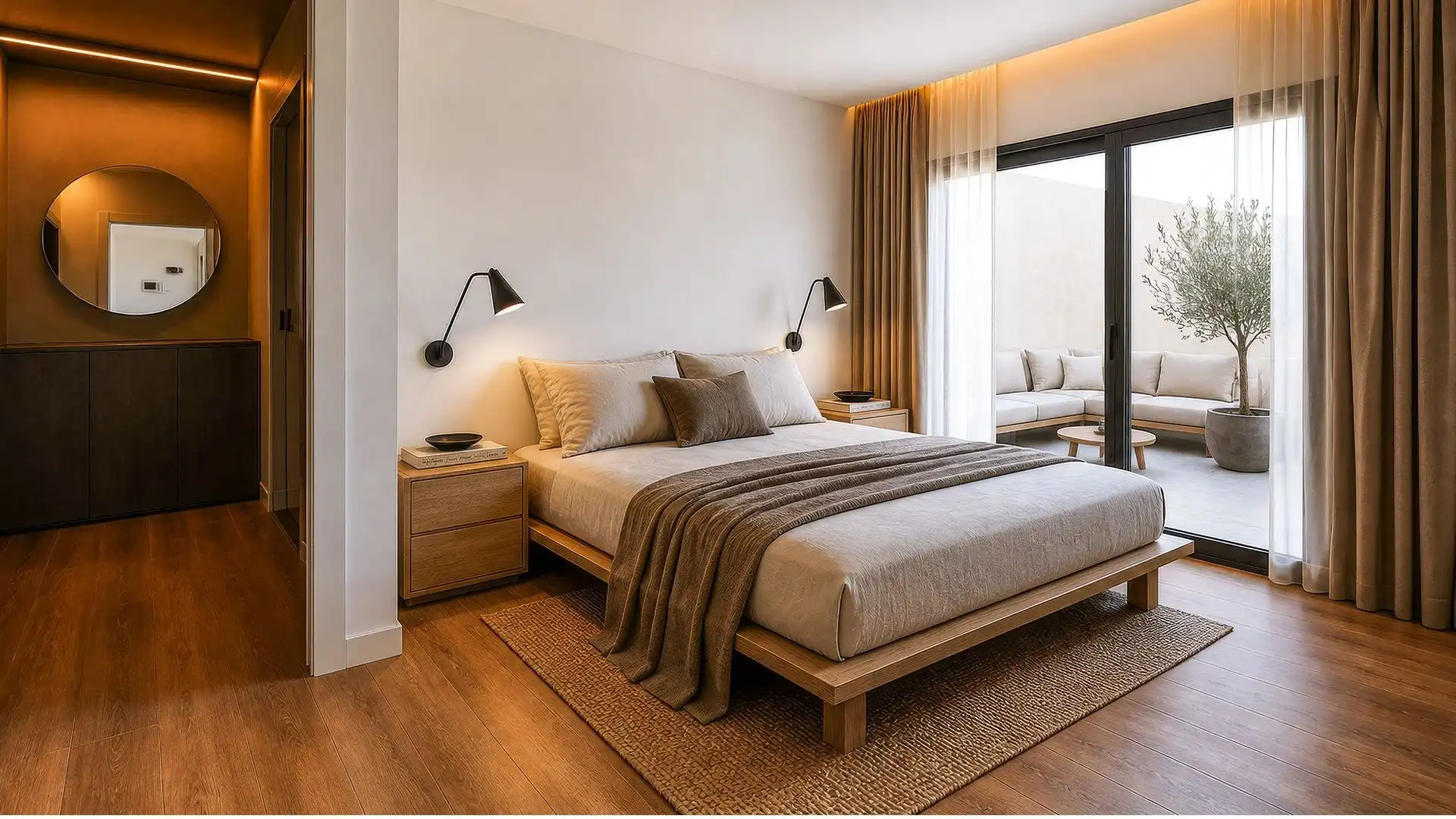 Dormitori de Casa o xalet en venda en Elche / Elx amb Jardí privat, Terrassa i Piscina
