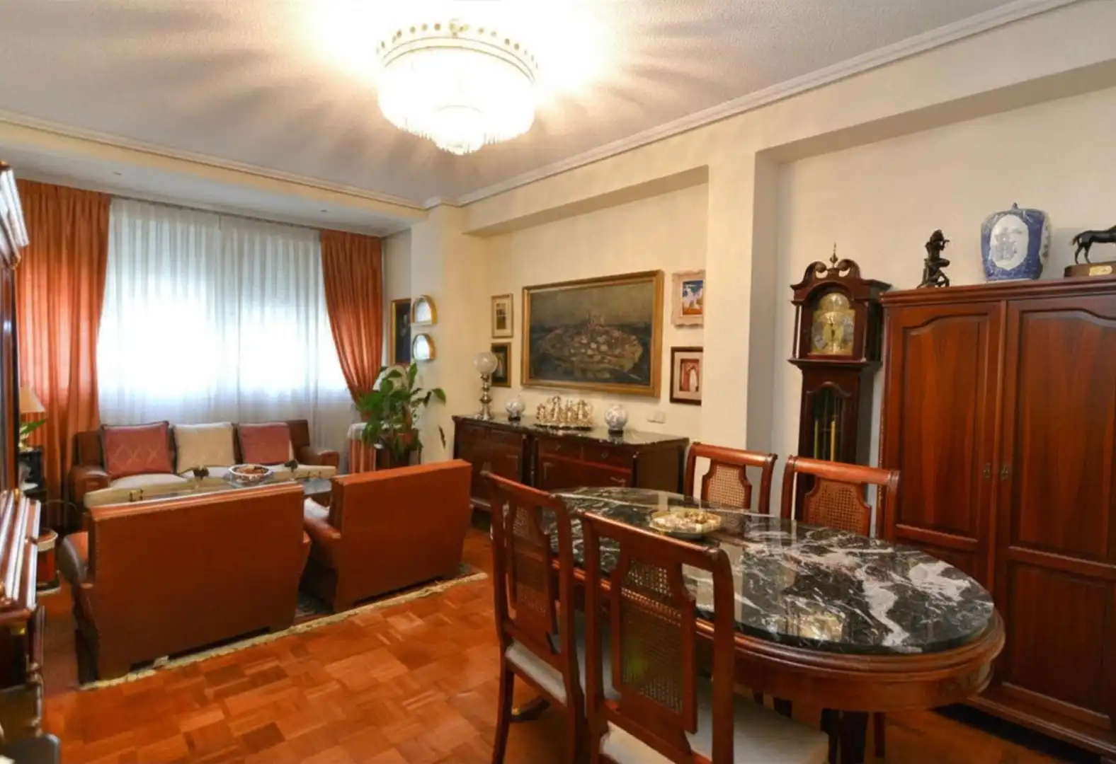 Wohnzimmer von Wohnung zum Verkauf in Madrid mit Heizung und Parkett