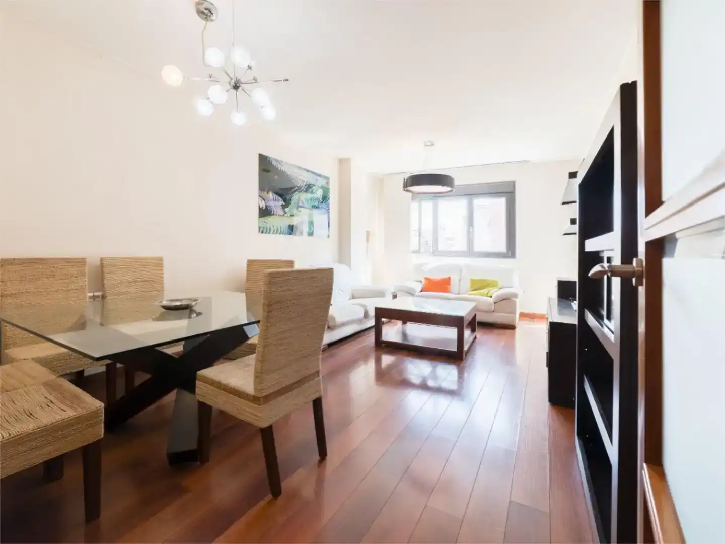 Sala de estar de Piso de alquiler en Granada con Aire acondicionado, Jardín privado y Parquet