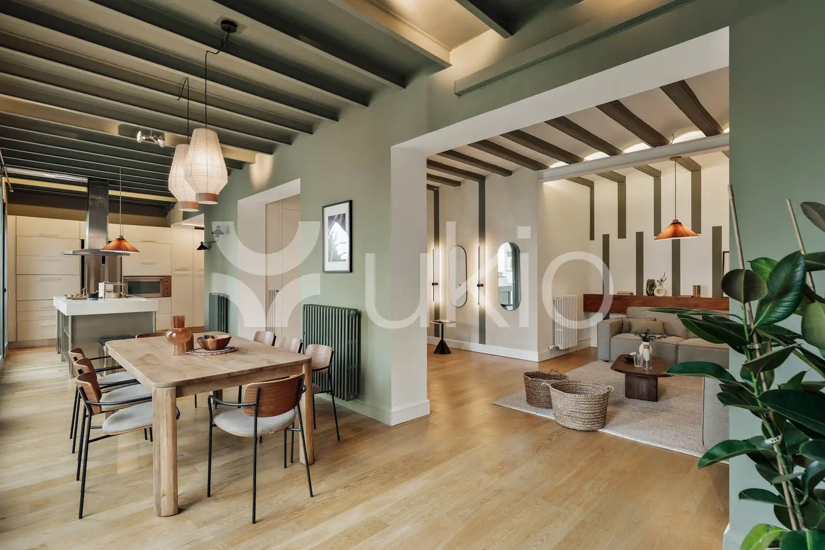 Sala d'estar de Apartament de lloguer en Barcelona amb Aire condicionat, Calefacció i Moblat