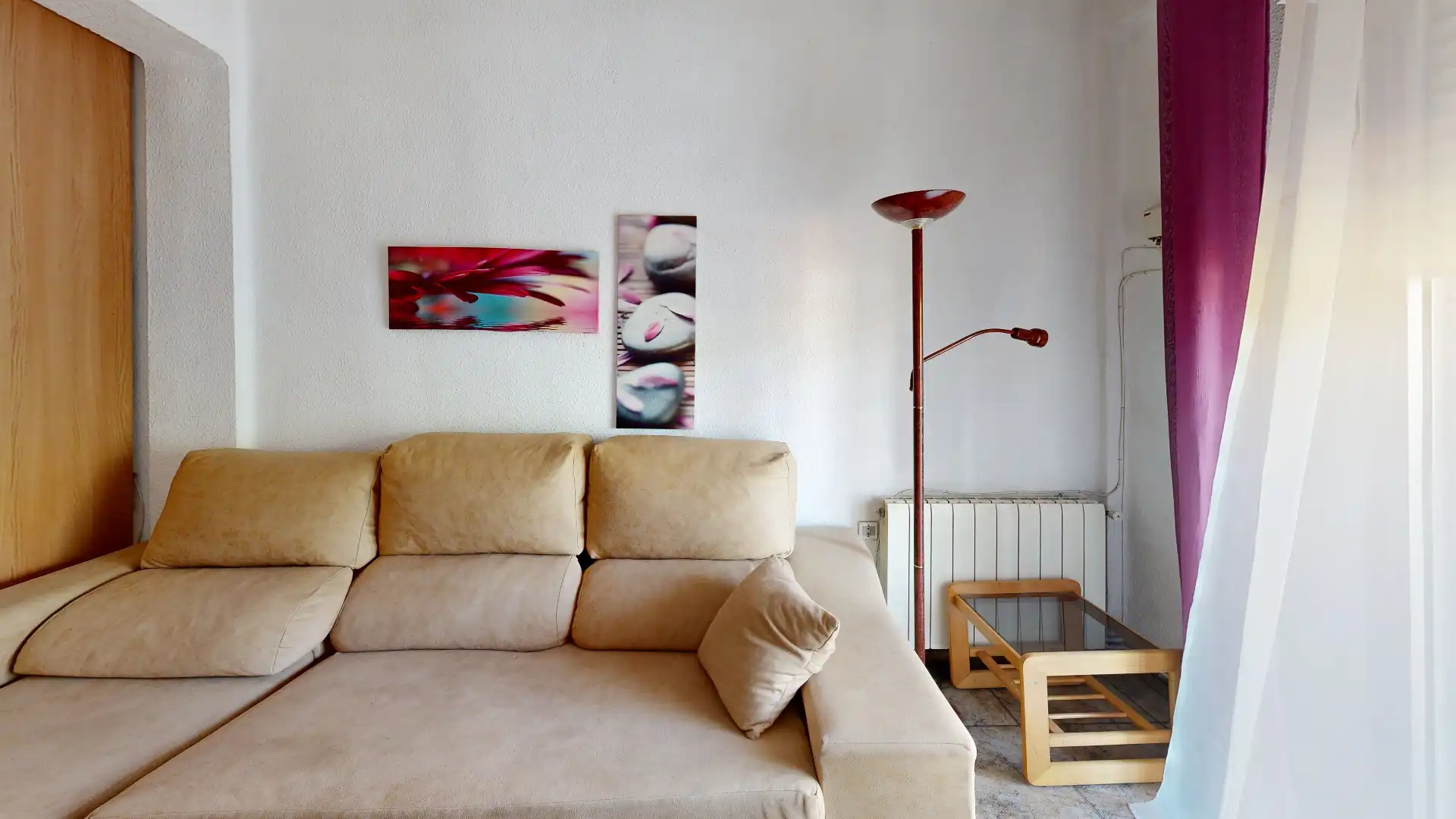 Sala de estar de Piso en venta en Albacete con Calefacción, Trastero y Amueblado