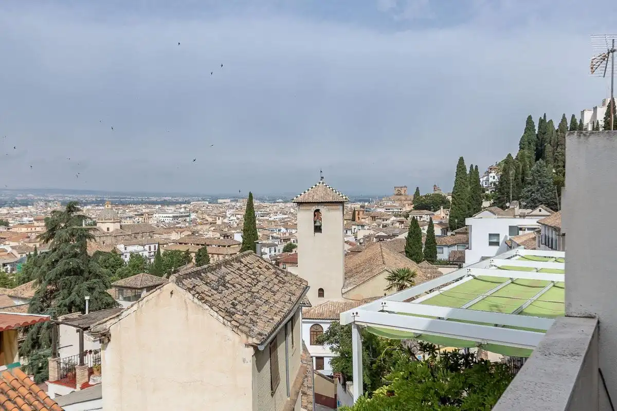 Vista exterior de Casa o chalet en venta en Granada con Aire acondicionado, Terraza y Balcón