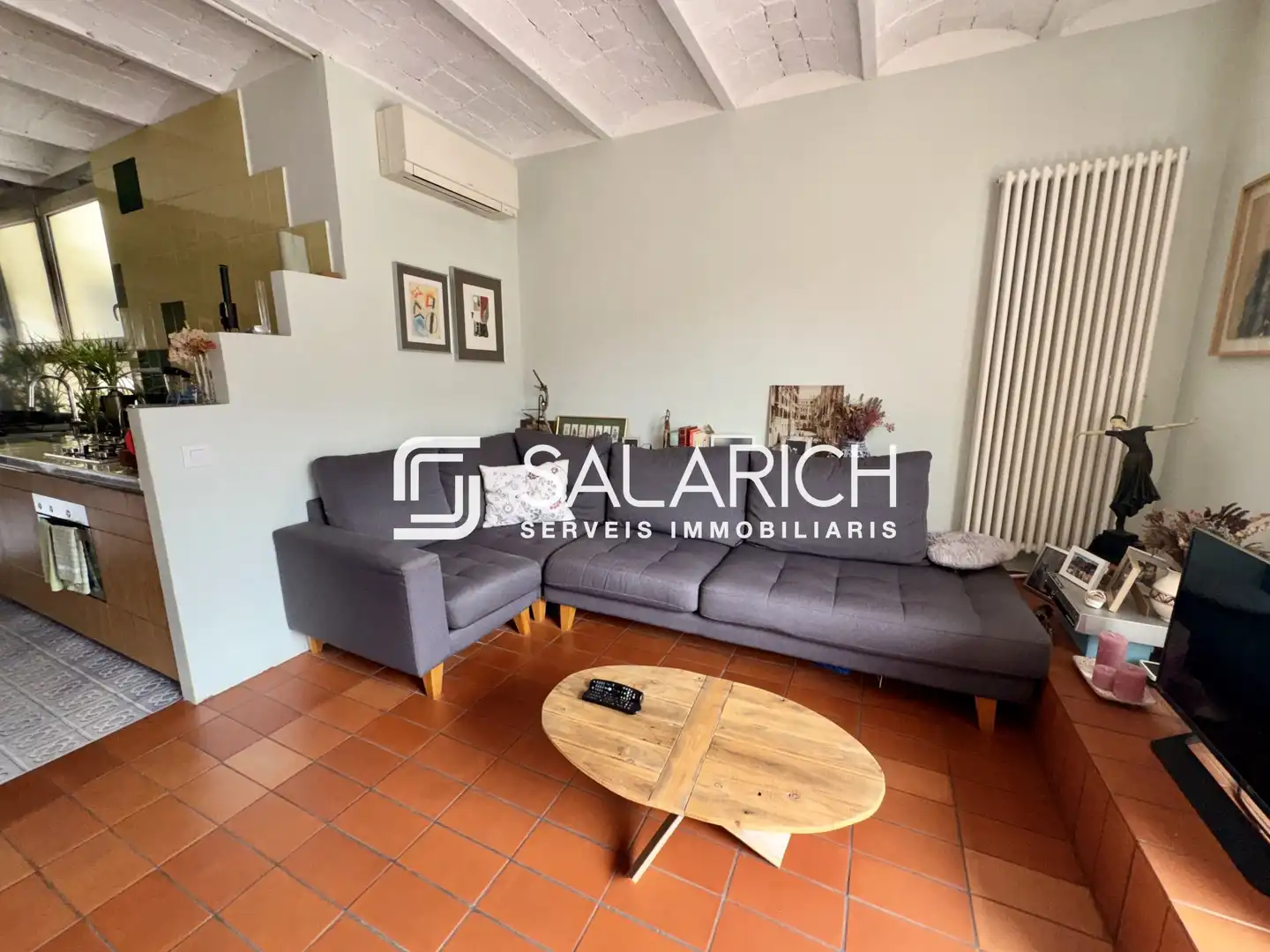Sala de estar de Ático en venta en Barcelona con Aire acondicionado, Calefacción y Terraza